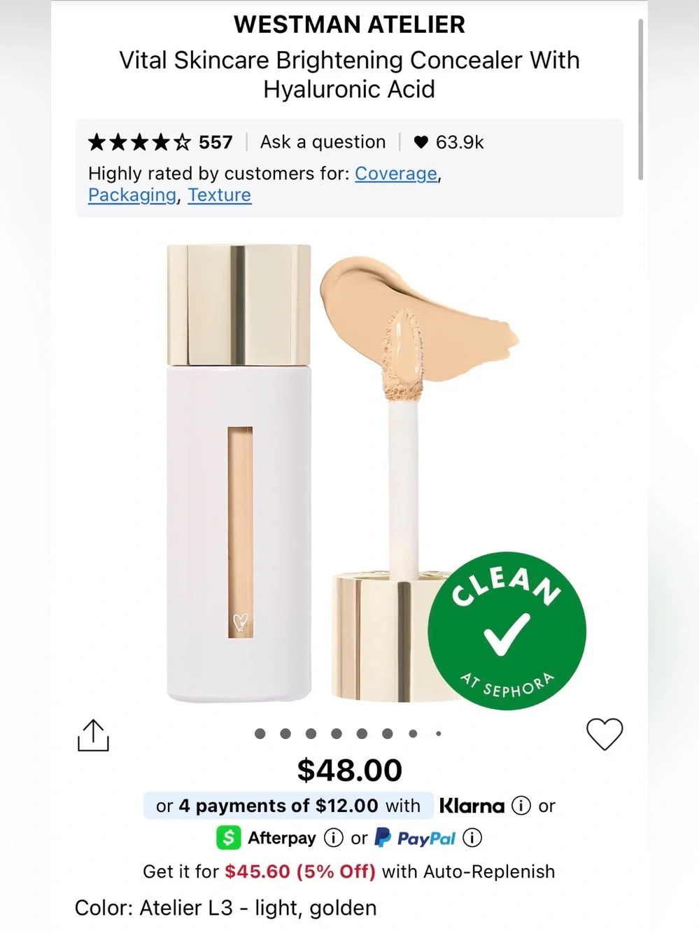 Westman Atelier Vital Skincare Concealer in Atelier L3